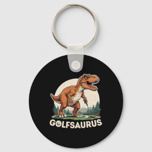 Llavero Golf Dinosaur Golfer T-rex Golf Dino Golfi