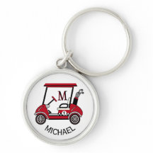 Golf Guy Gift Personalizado Cart Monograma Nombre