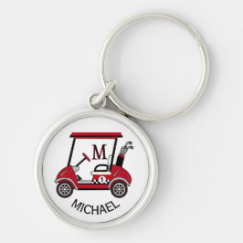 Llavero Golf Guy Gift Personalizado Cart Monograma Nombre
