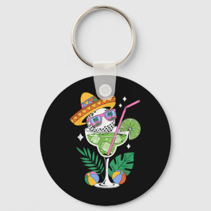 Llavero Golf Margarita Sombrero Tropical Funny Cinco De Ma