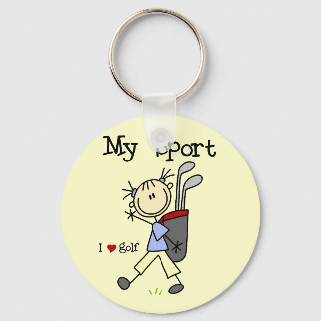 Llavero Golf Mis camisetas y regalos deportivos (Anverso)