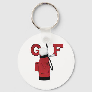 Llavero Golf rojo de la bolsa de golf