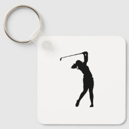 Llavero Golf Silhouette Keychain Funny Everyday Accessory