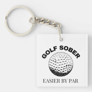 Llavero Golf Sober Más Fácil Por Par Funny Golfing Quita