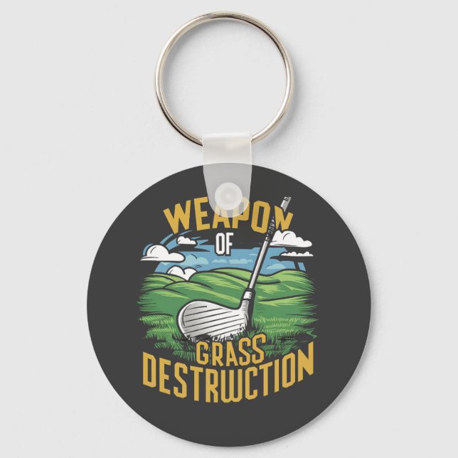Llavero Golf Weapon of Grass Destruction Art (Anverso)