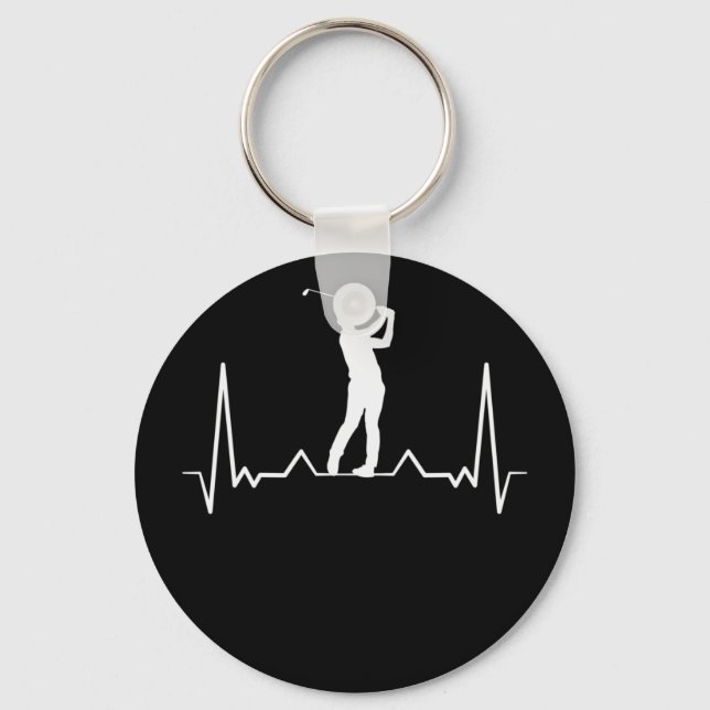 Llavero Golfer Heartbeat (Anverso)