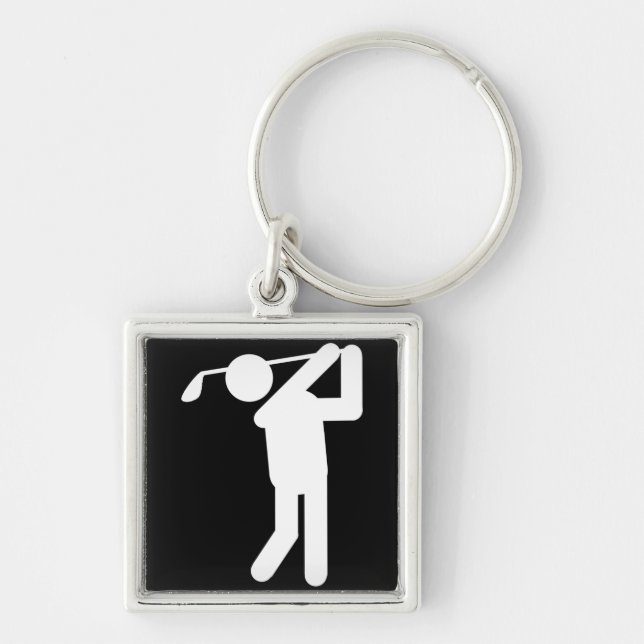 Llavero Golfer masculino - Hombre de golf (Frente)