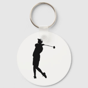 Llavero Golfer Silhouette