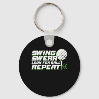 Llavero Golfer Swing Sweet Look For Ball