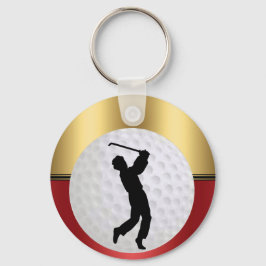 Llavero Golfing Sport ball and golfer Elegant background