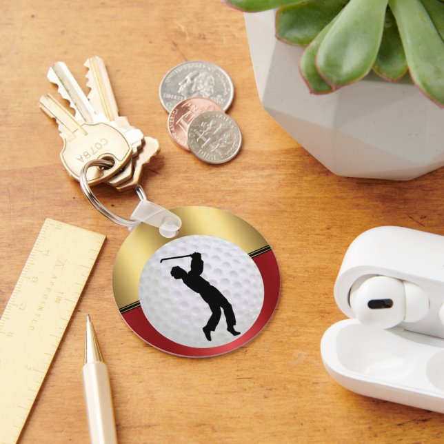 Llavero Golfing Sport ball and golfer Elegant background (Escritorio )