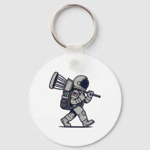 Llavero Golfista de Disco Astronauta Divertido Golf de Dis