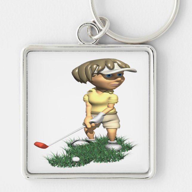 Llavero Golfista de la mujer (Frente)