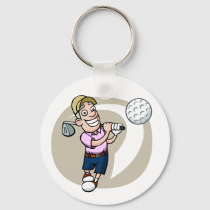 Llavero Golfista del dibujo animado