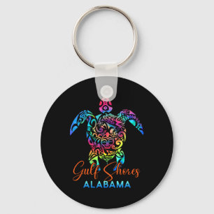 Llavero Golfo de Alabyma Mar Turtle Suma de vacaciones fam