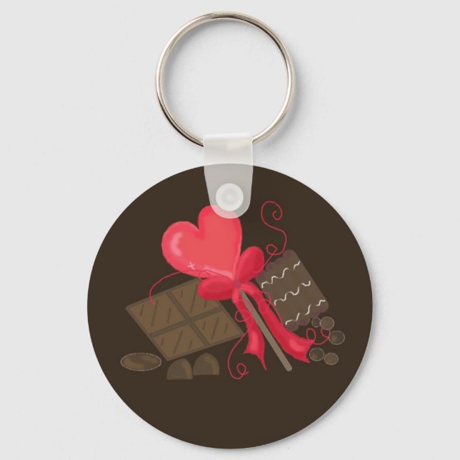 Llavero Golosinas de Chocolate Decadente (Anverso)