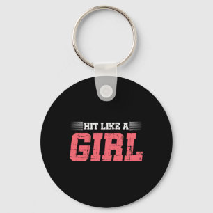Llavero Golpea Como Una Chica Regalo De Chica De Boxeo Mma