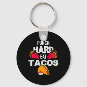 Llavero Golpea Duro Come Tacos Boxeo Kickboxing Kickboxer