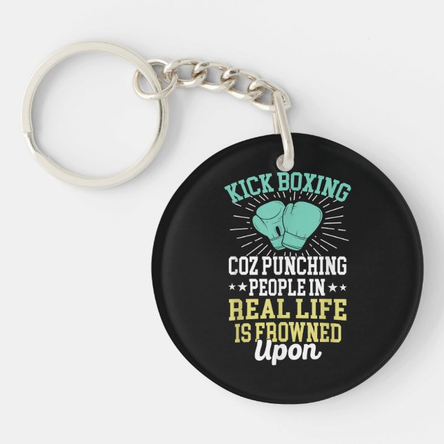 Llavero Golpear A La Gente Está Fracasado Por El Gracioso  (Frente)