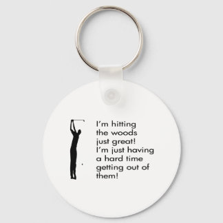 Llavero Golpear El Diseño Del Golf Woods