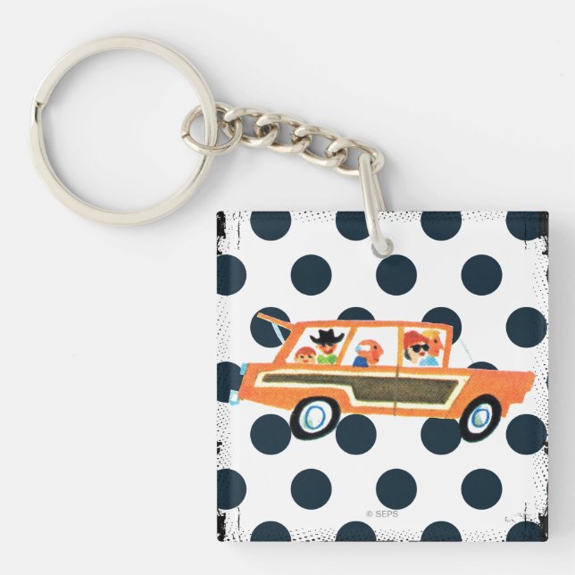 Llavero Golpear la vía abierta 4 (Frente)