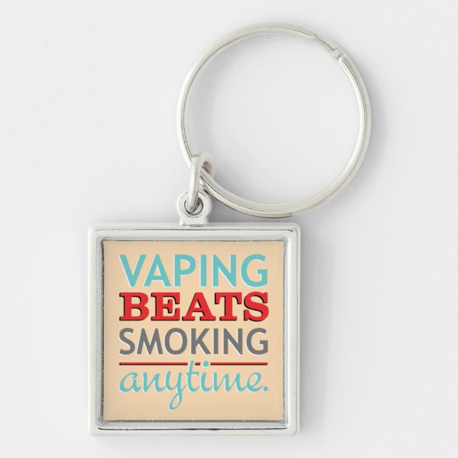 Llavero Golpes de Vaping que fuman en cualquier momento (Frente)