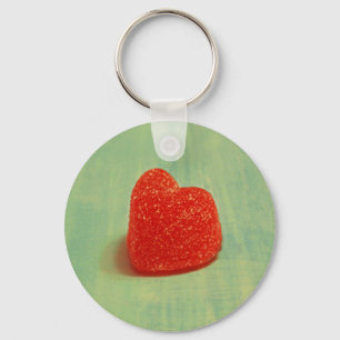 Llavero Goma con forma de corazón