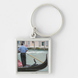 Llavero Góndolas en el canal de Venecia
