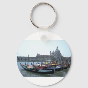 Llavero Góndolas en el Gran Canal, Venecia, Italia