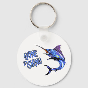Llavero Gone Fishing Blue Marlin Keychain