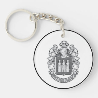 Llavero Gonzalez Family Crest Keychain