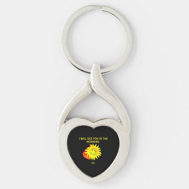 Llavero Good Night Sun Twisted Heart Keychain (Anverso)