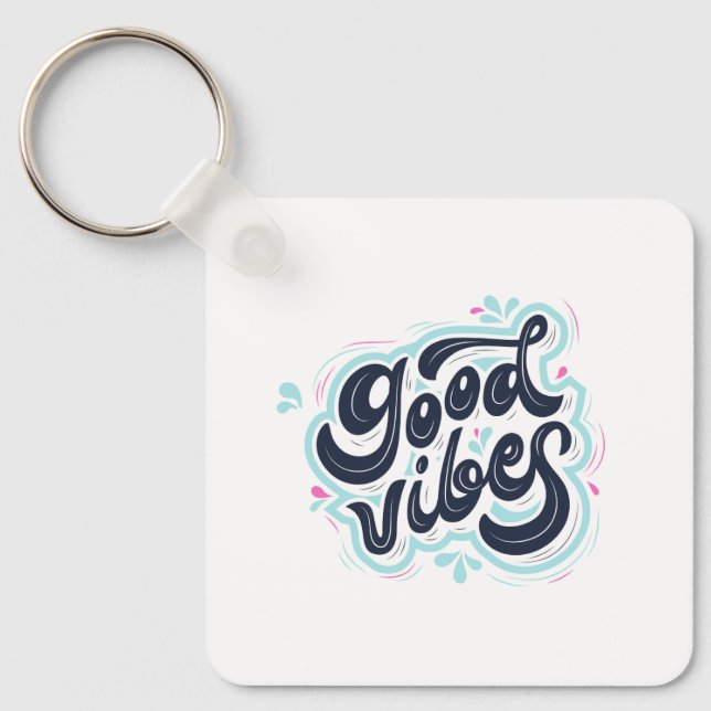 Llavero Good Vibes (Anverso)