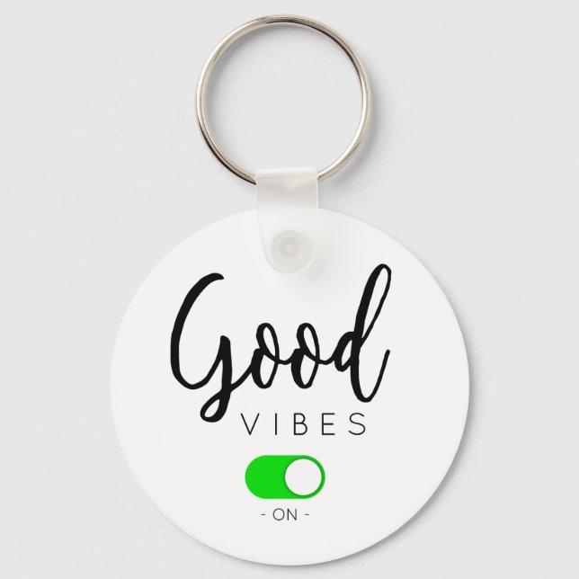Llavero Good vibes on (Anverso)