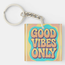 Good vibes only retro groovy style
