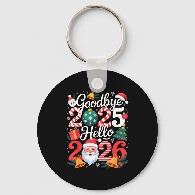 Llavero Goodbye 2025 Hello 2026 Happy New Year Family Matc (Anverso)