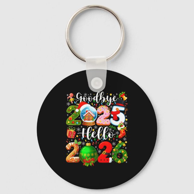 Llavero Goodbye 2025 Hello 2026 Happy New Year's Eve Chris (Anverso)