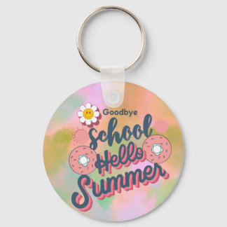 Llavero Goodbye School Hello Summer Donut Art