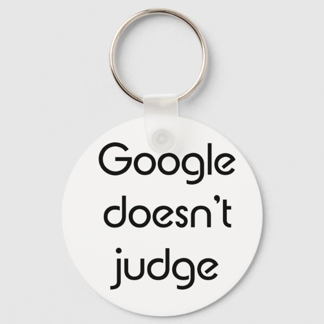 Llavero Google no juzga (Anverso)