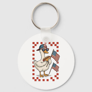 Llavero Goose American Flag Memorial Day 4 de julio