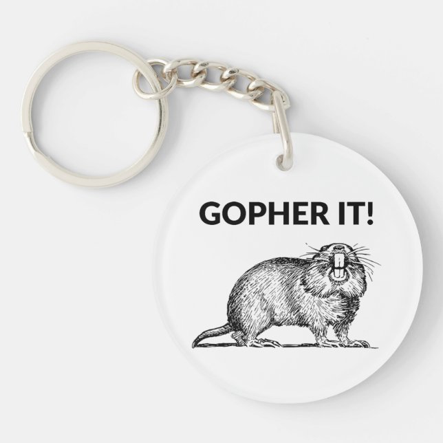 Llavero Gopher It Funny Gopher Pun (Frente)