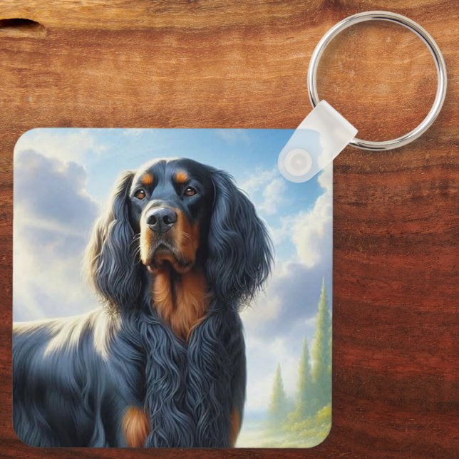Llavero Gorden Setter (Reverso )