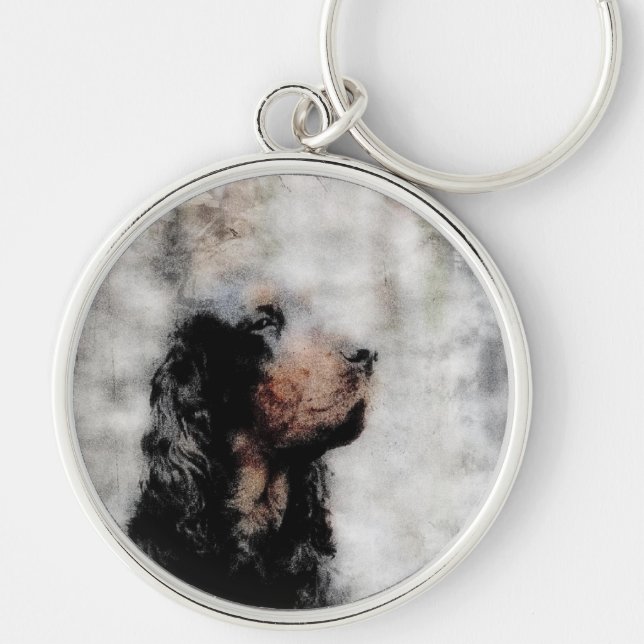 Llavero Gordon Setter Grunge Key Chain (Frente)