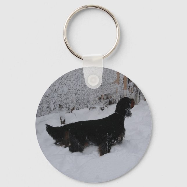 Llavero Gordon Setter Keychain (Anverso)