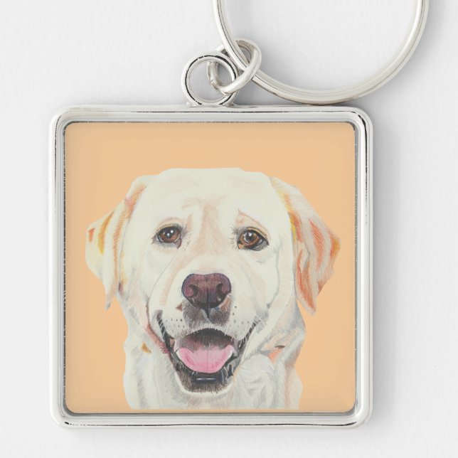 Llavero Gorge Pastel Yellow Labrador Key Chain (Frente)