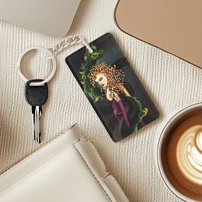 Llavero Gorgon de la serpiente de mitología griega Medusa (Subido por el creador)