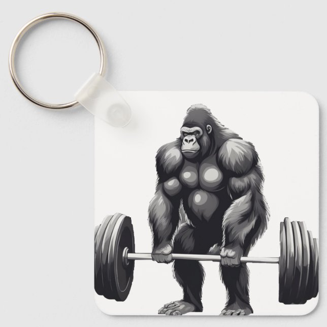 Llavero Gorila Deadlift (Anverso)