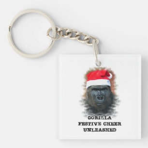 Llavero Gorila festiva alentada