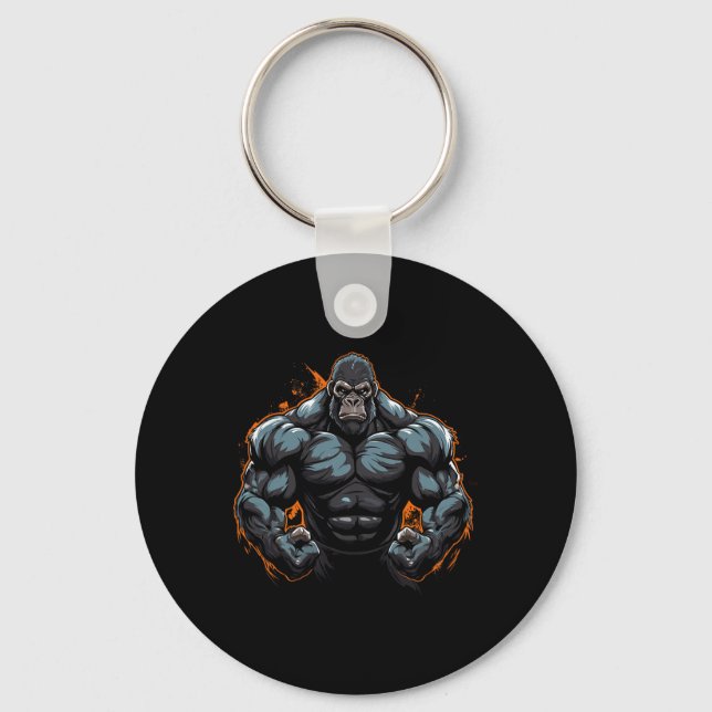 Llavero Gorilla Flexing (Anverso)