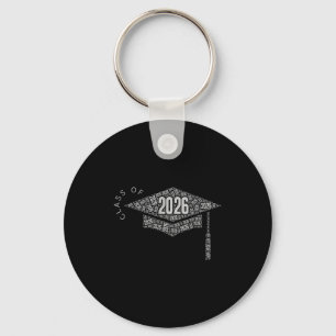 Llavero Gorra de graduación de la promoción de 2026